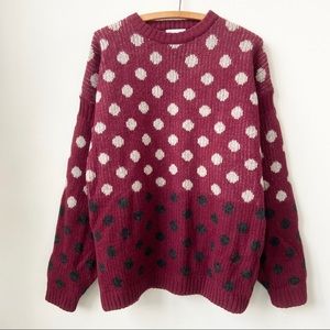 Vintage Polka Dot Sweater